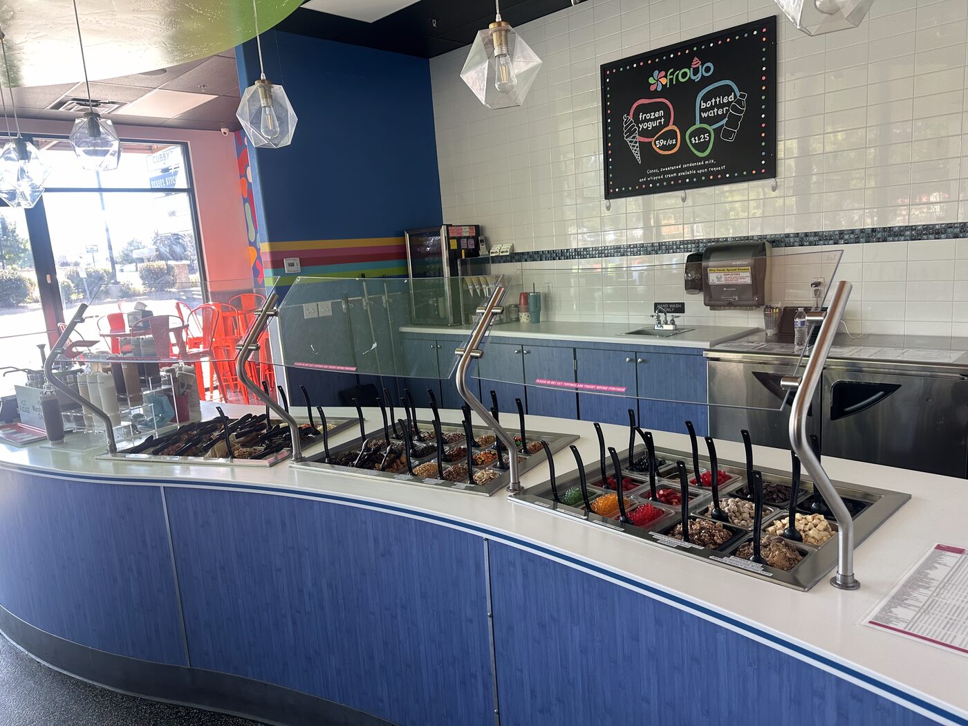 American Fork froyo machines and self-serve yogurt wall